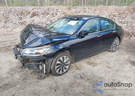 2014 Honda Accord Hybrid Ex-L from USA, damaged, VIN 1HGCR6F5XEA010370